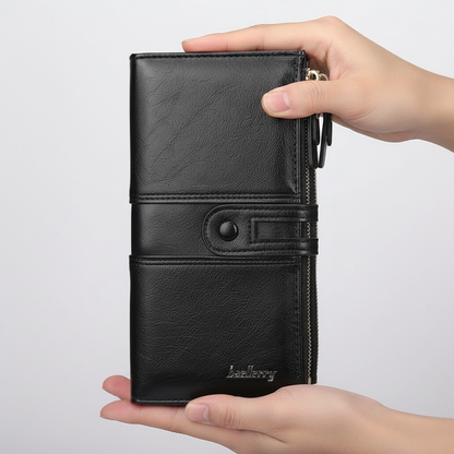 Długa Portmonetka Z Dwu Zamkiem - EleganWallet