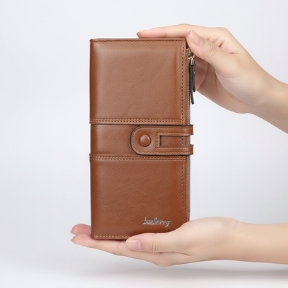 Długa Portmonetka Z Dwu Zamkiem - EleganWallet