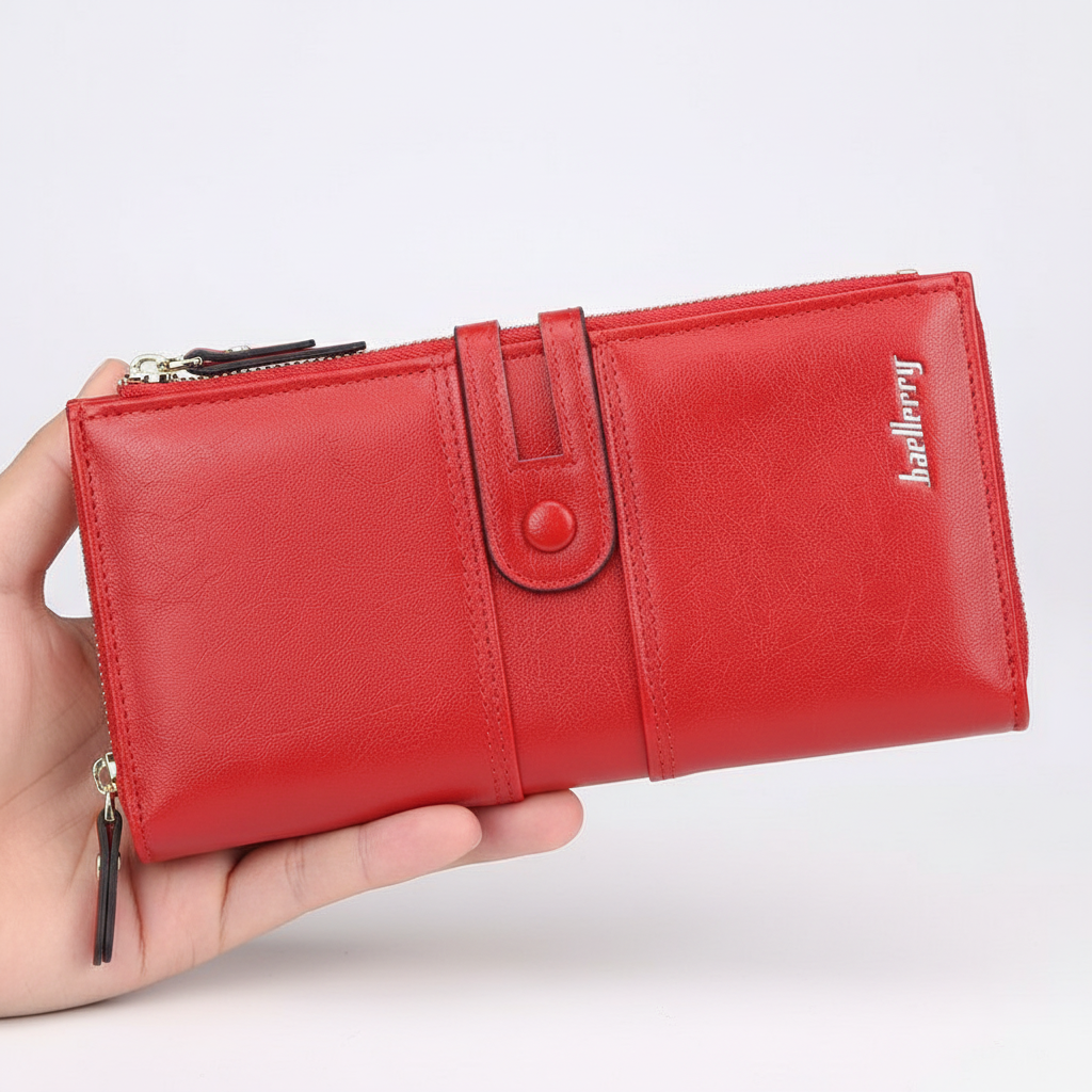 Długa Portmonetka Z Dwu Zamkiem - EleganWallet
