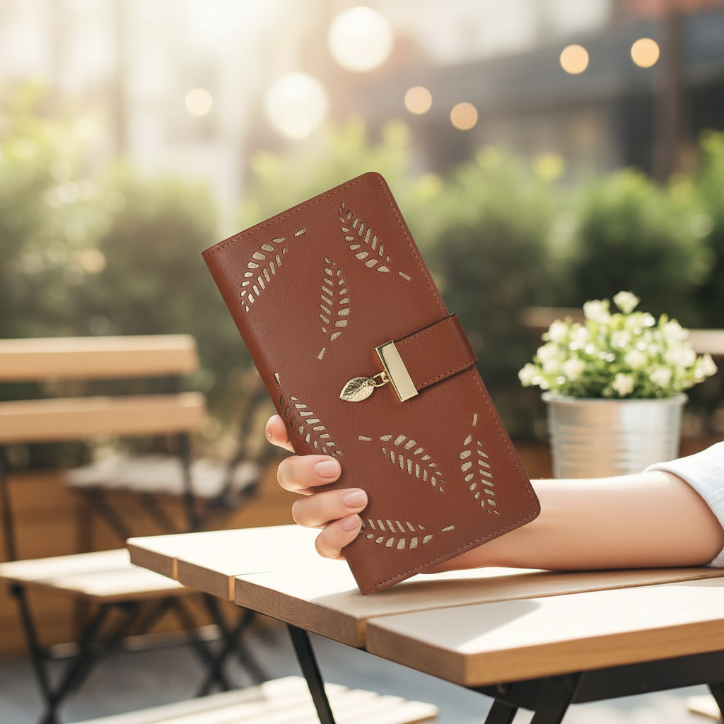 Długoterminowy Portfel Skórzany - LeafWallet