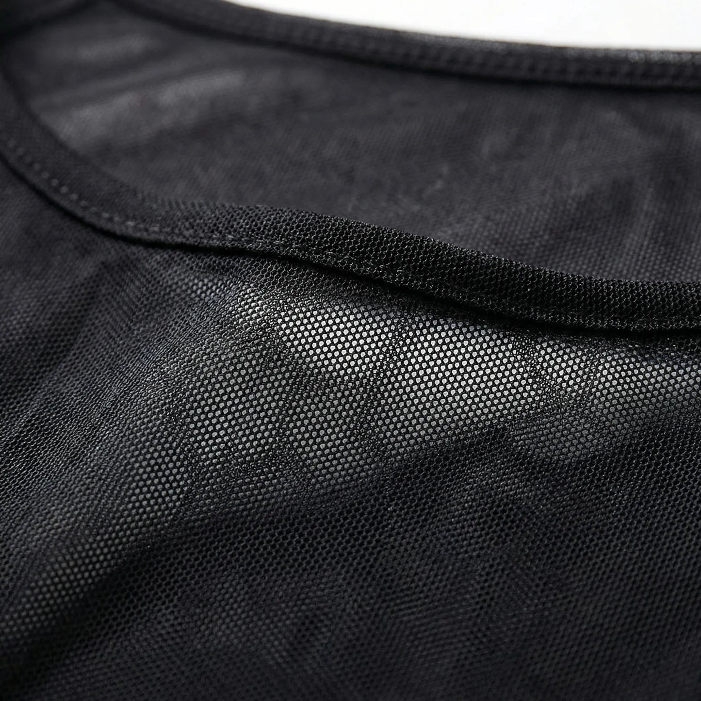 Doorzichtig Mesh Shirt Met Lange Mouwen - Jeannette