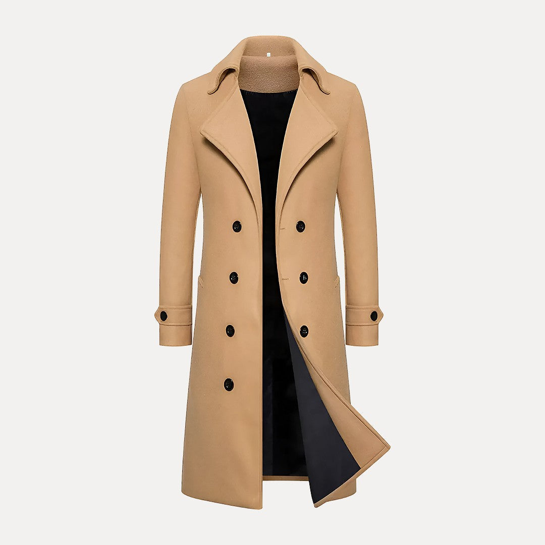 Doppelreihiger Langer Mantel - Henrick