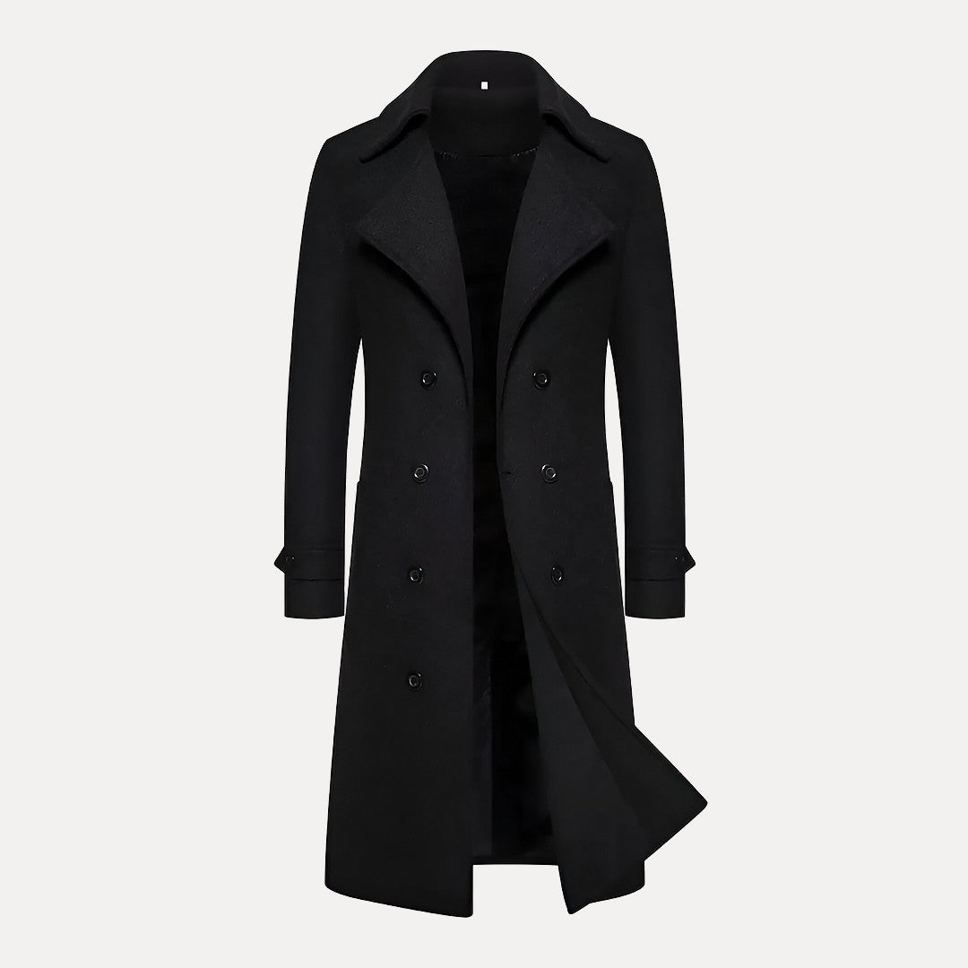 Doppelreihiger Langer Mantel - Henrick