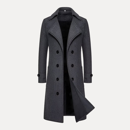 Doppelreihiger Langer Mantel - Henrick