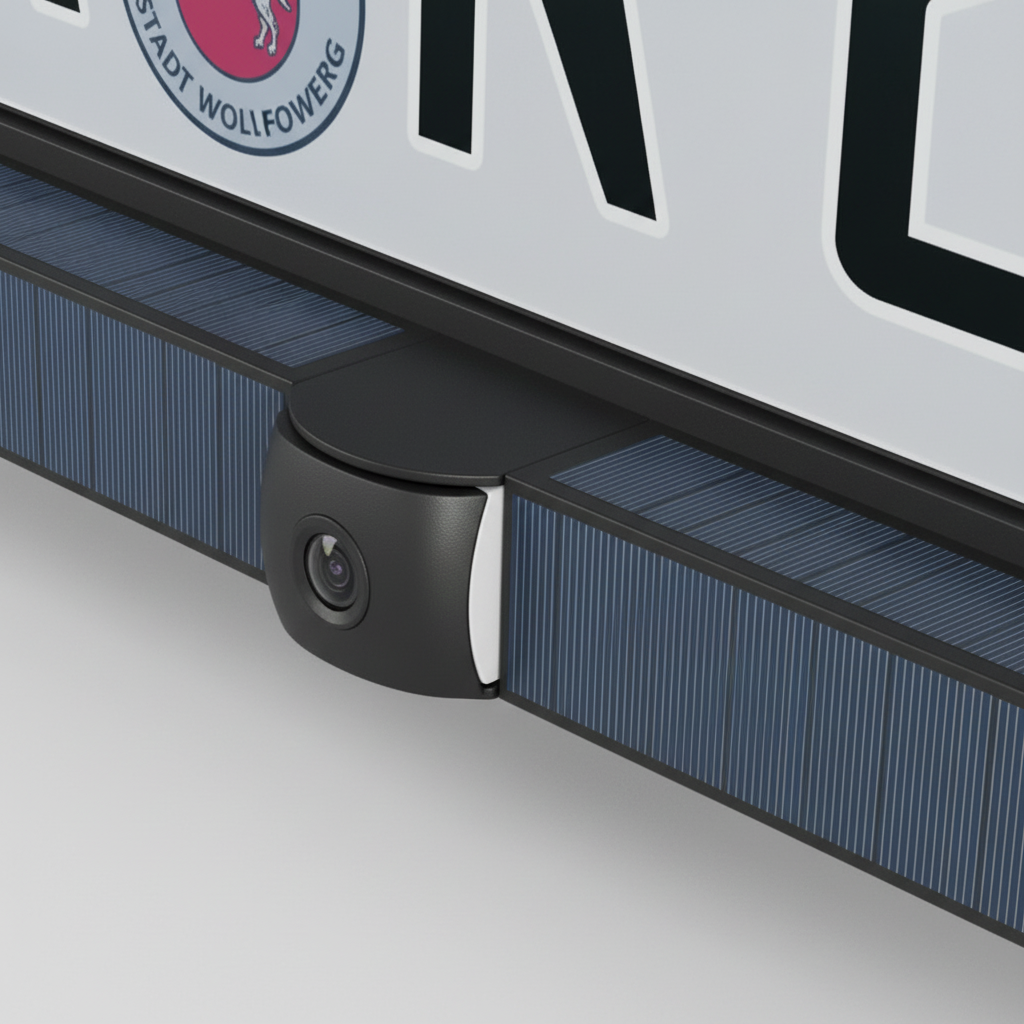 Drahtlose Solarbetriebene Rückfahrkamera - ParkGuardX