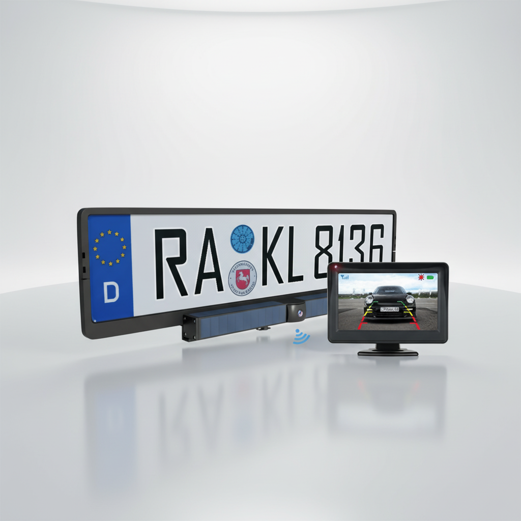 Drahtlose Solarbetriebene Rückfahrkamera - ParkGuardX