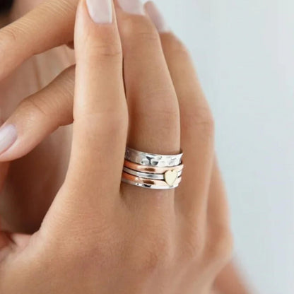 Drehbares Herzdesign - HeartRing 