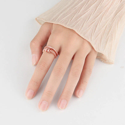 Drehender Zirkonring - FidgetRing 