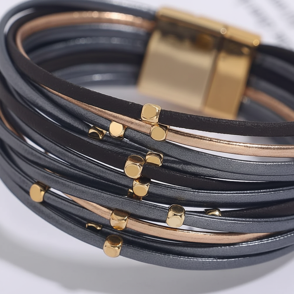 Dreifarbige Wickelarmband - LayerWrap 