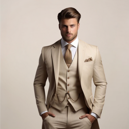 Dreiteiliger Slim Fit Anzug - Yannick