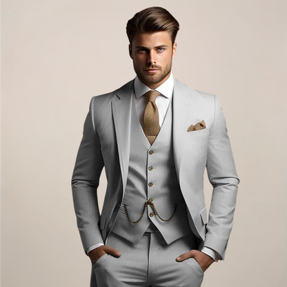 Dreiteiliger Slim Fit Anzug - Yannick