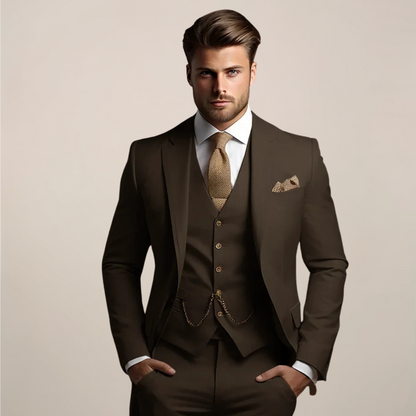 Dreiteiliger Slim Fit Anzug - Yannick
