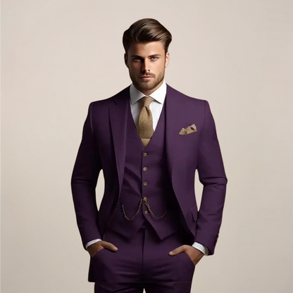 Dreiteiliger Slim Fit Anzug - Yannick