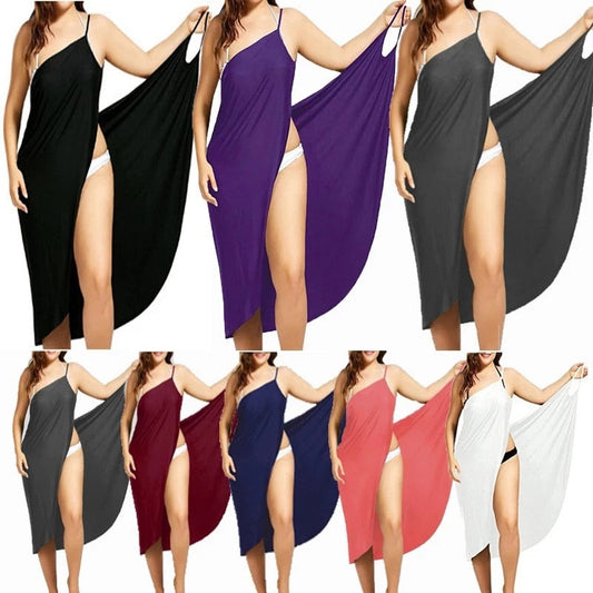 Maxi Wickelkleid für Strand und Schwimmbad – Soleil