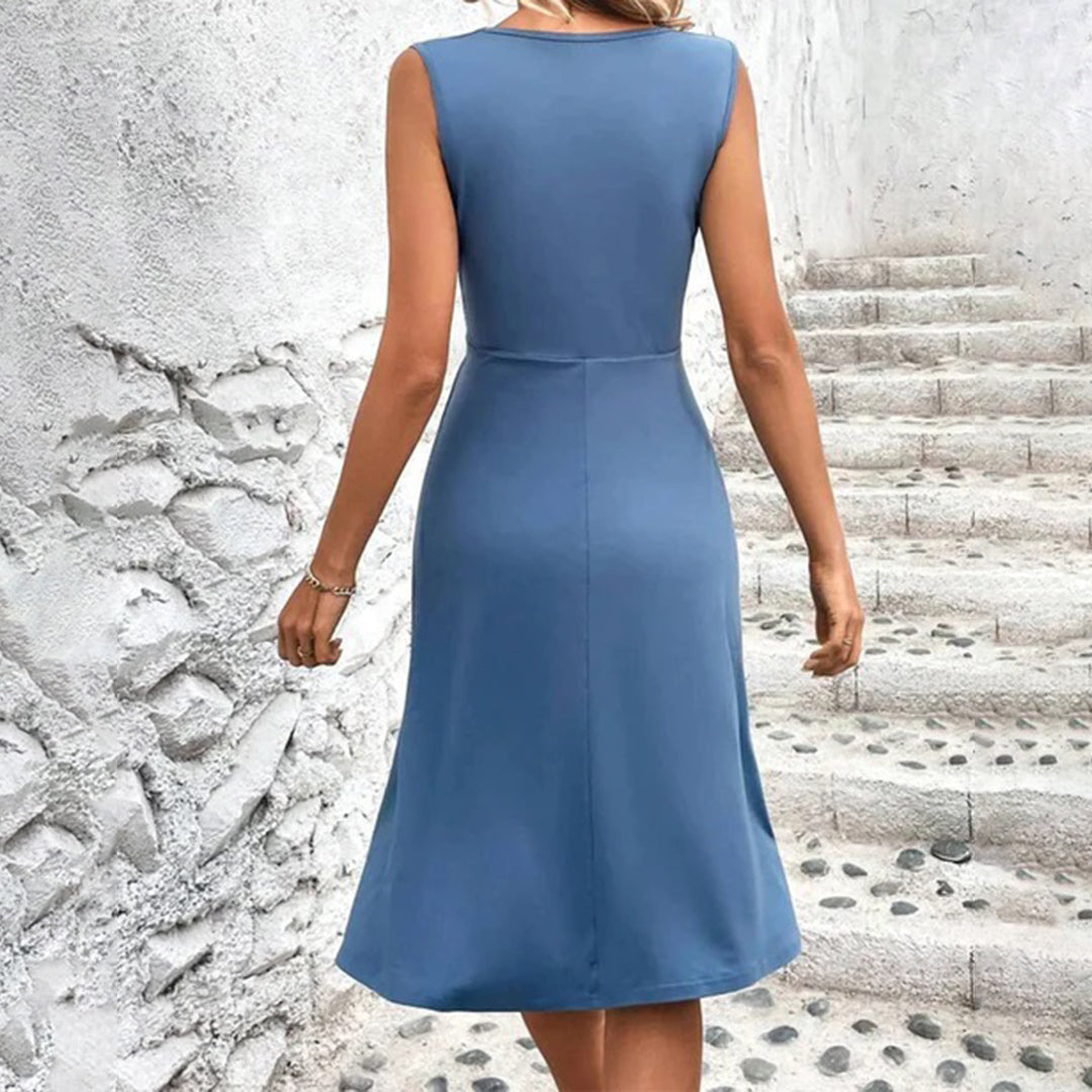 Ärmelloses Midi Herbstkleid – Jolie