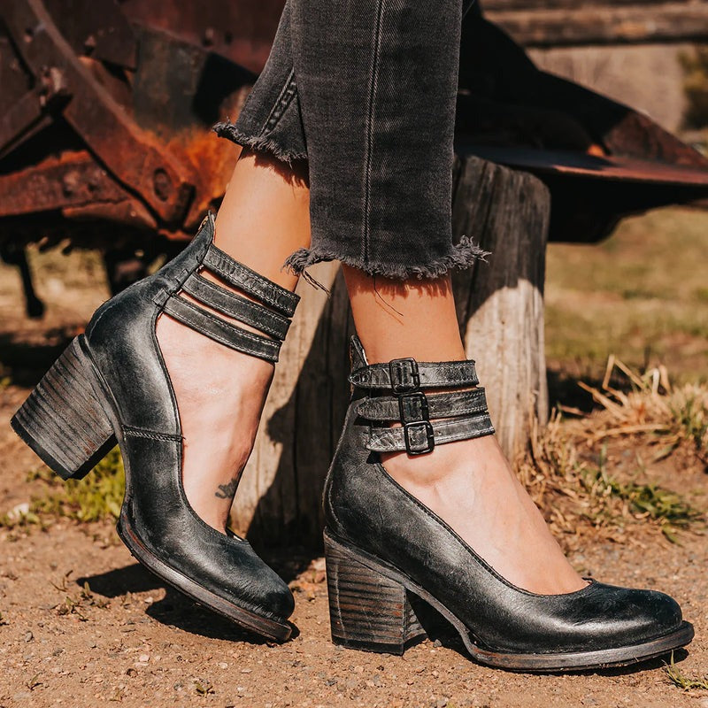 Herbstliche & stilvolle Damen Lederschuhe mit rutschfester Sohle – Amalia