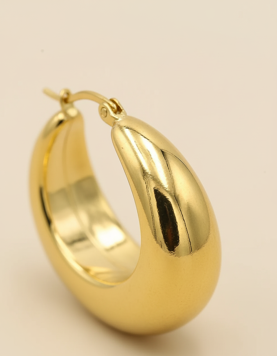 Edelstahl Creolen - VintageHoops 