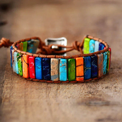 Edelsteinarmband Aus Leder - HarmonyBand 