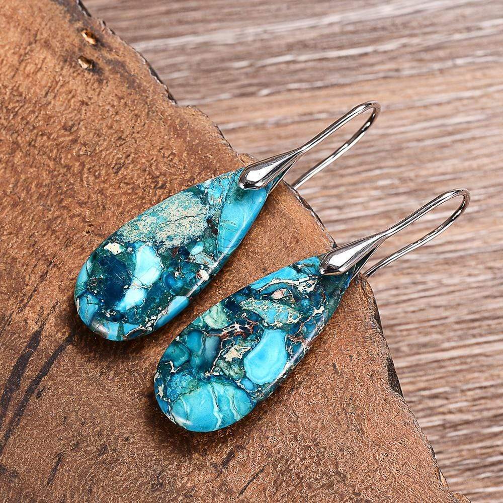 Edelsteinohrschmuck - JaspisEarring 