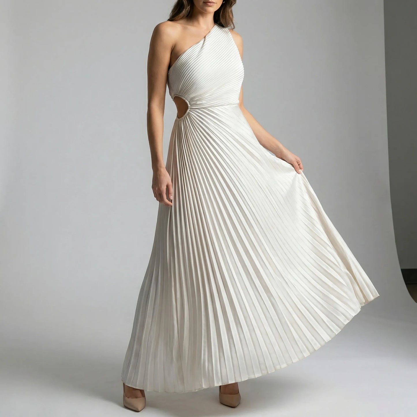 Einschulterkleid Mit Faltenrock - Lisann