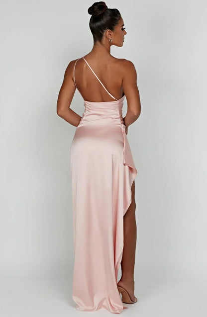 Einseitig Schulterfreies Maxikleid - Ayse