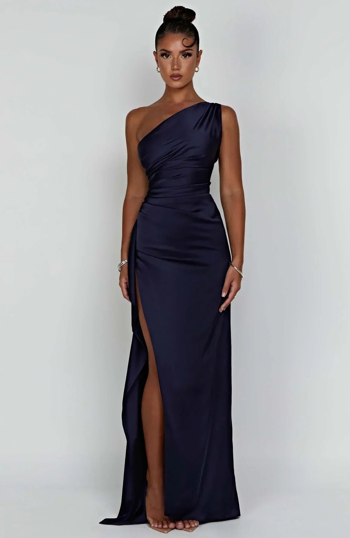Einseitig Schulterfreies Maxikleid - Ayse