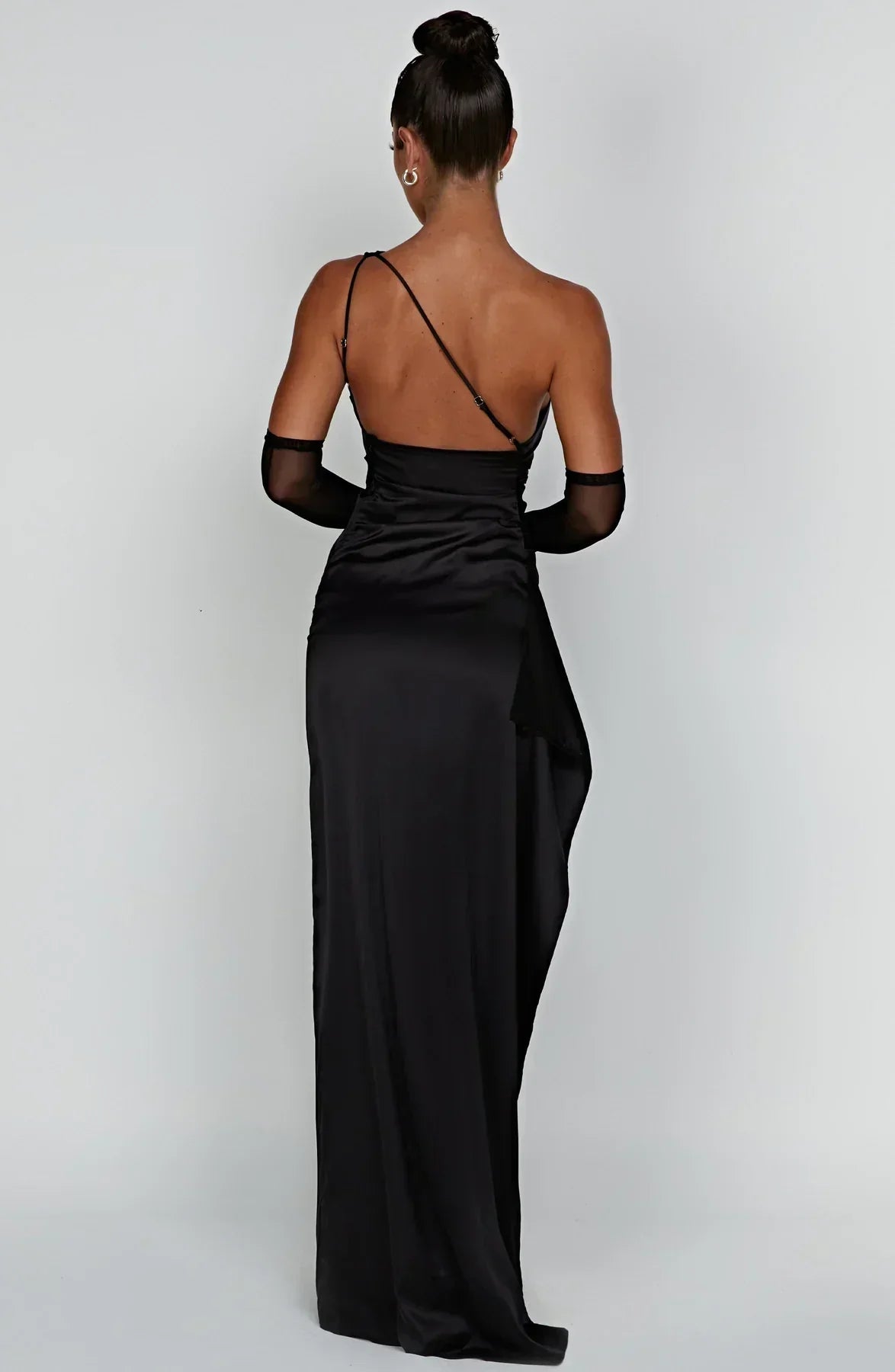 Einseitig Schulterfreies Maxikleid - Ayse