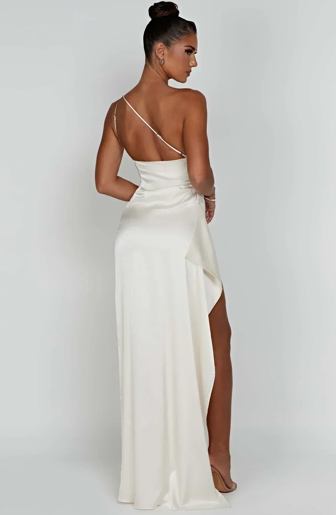 Einseitig Schulterfreies Maxikleid - Ayse