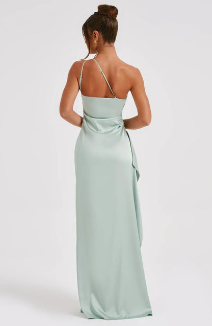 Einseitig Schulterfreies Maxikleid - Ayse