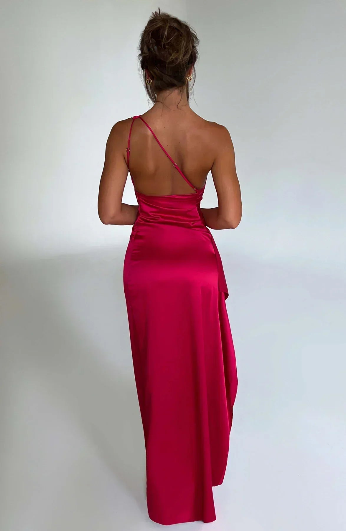 Einseitig Schulterfreies Maxikleid - Ayse