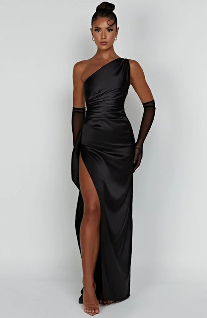 Einseitig Schulterfreies Maxikleid - Ayse
