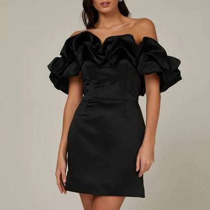 Kleid mit asymmetrischem Schulterdesign – Elin