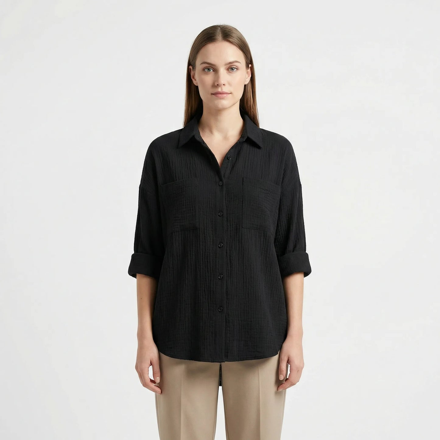 Elegante Damesblouse Met Knoopsluiting - Becky