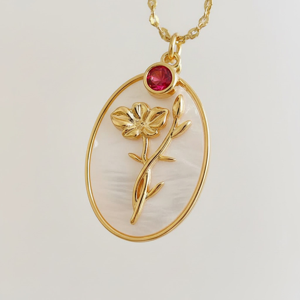 Elegante Geburtsstein-Halskette - AuraJewelry 