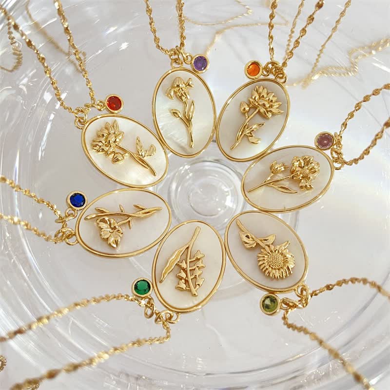 Elegante Geburtsstein-Halskette - AuraJewelry 