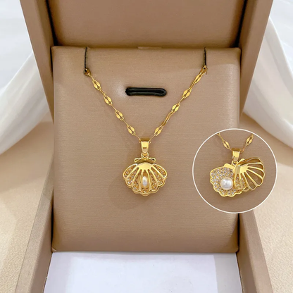Elegante Muschelkette - ShellGleam 