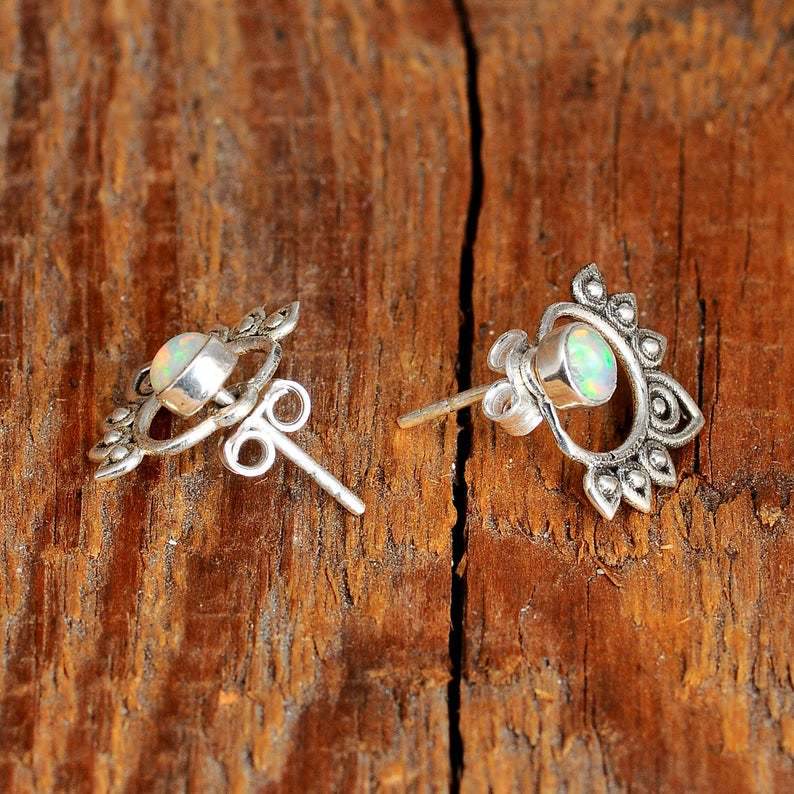 Elegante Ohrringe Aus Silber - OpalLotus 