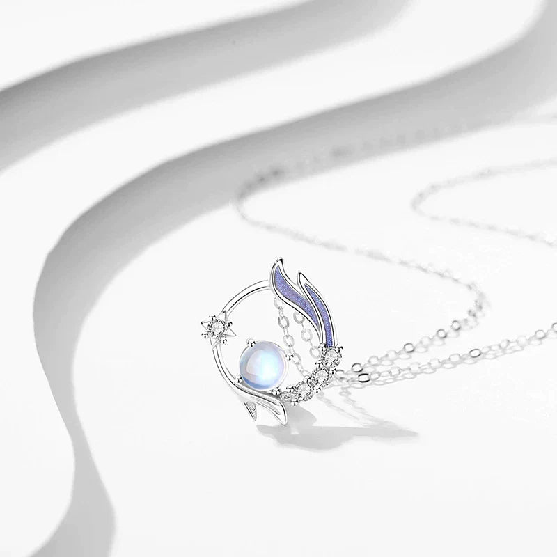 Elegante Silberhalskette - Moonmagic 