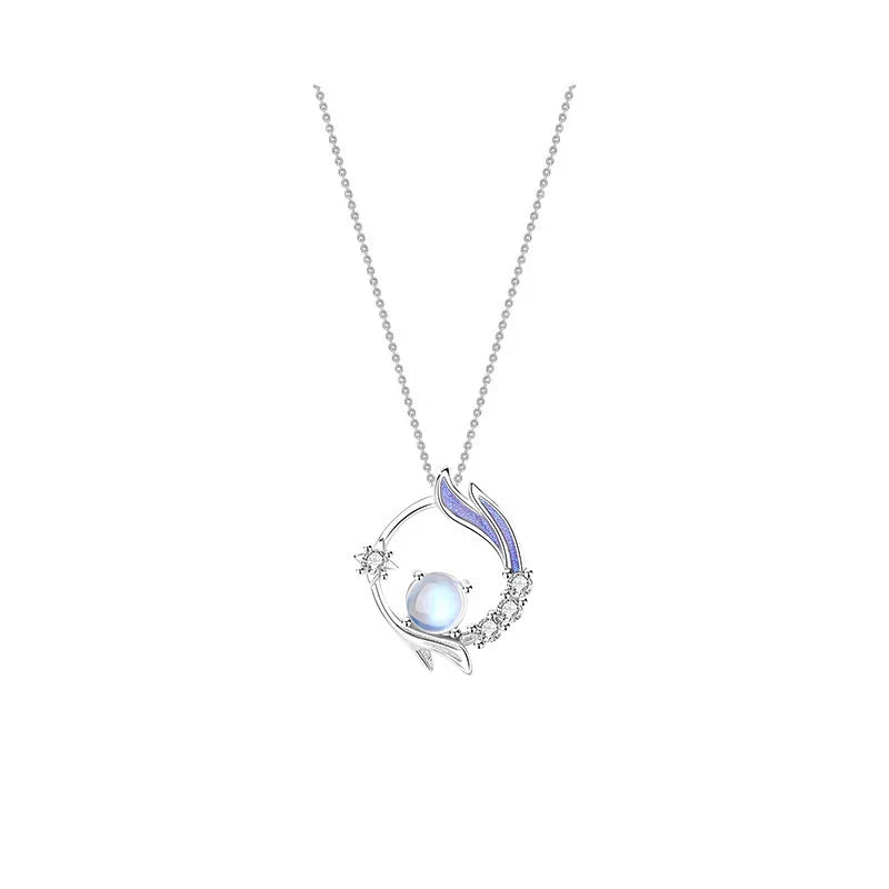 Elegante Silberhalskette - Moonmagic 