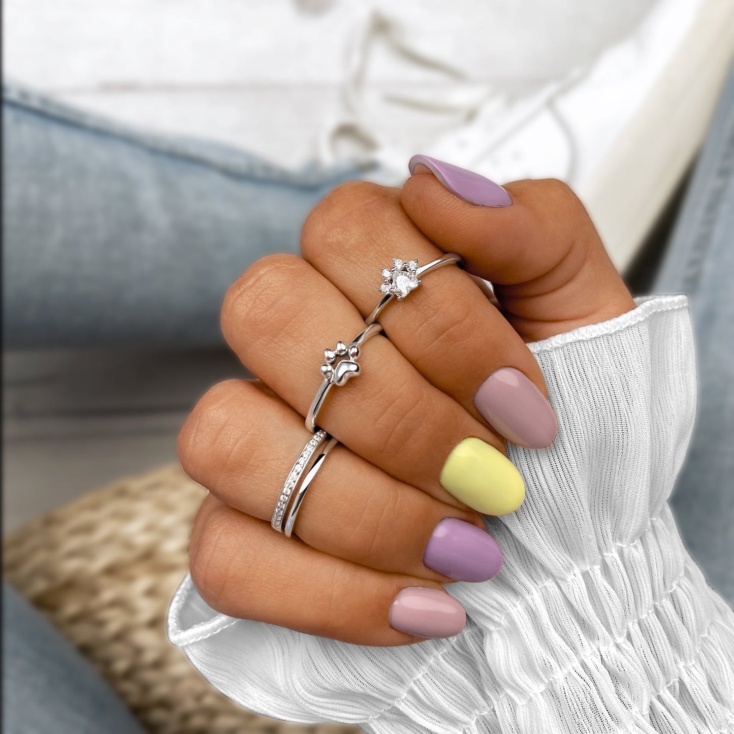 Eleganter Zirkonia-Ring - DuoSparkle 