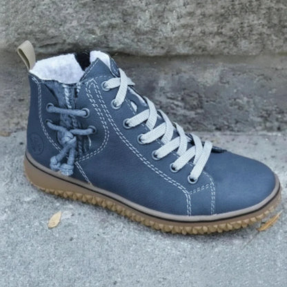 Damen & Herren Winterstiefel Vintage Design mit Isolierung & rutschfester Sohle – Norena
