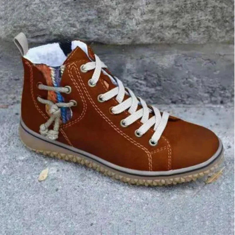 Damen & Herren Winterstiefel Vintage Design mit Isolierung & rutschfester Sohle – Norena