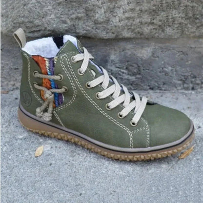 Damen & Herren Winterstiefel Vintage Design mit Isolierung & rutschfester Sohle – Norena