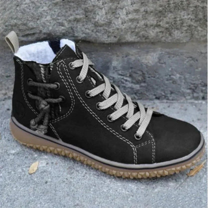 Damen & Herren Winterstiefel Vintage Design mit Isolierung & rutschfester Sohle – Norena