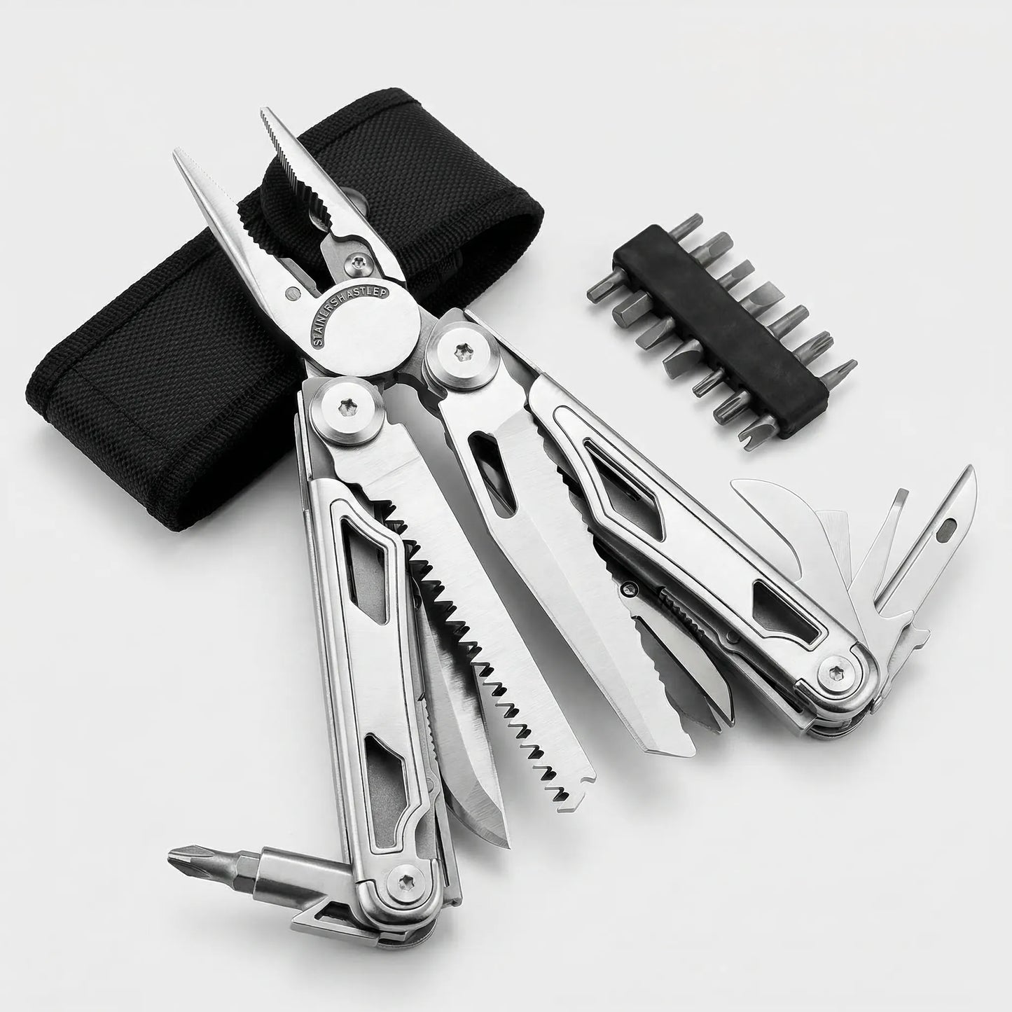 Faltbares Multitool Mit Zange Und Bits -  Clampex