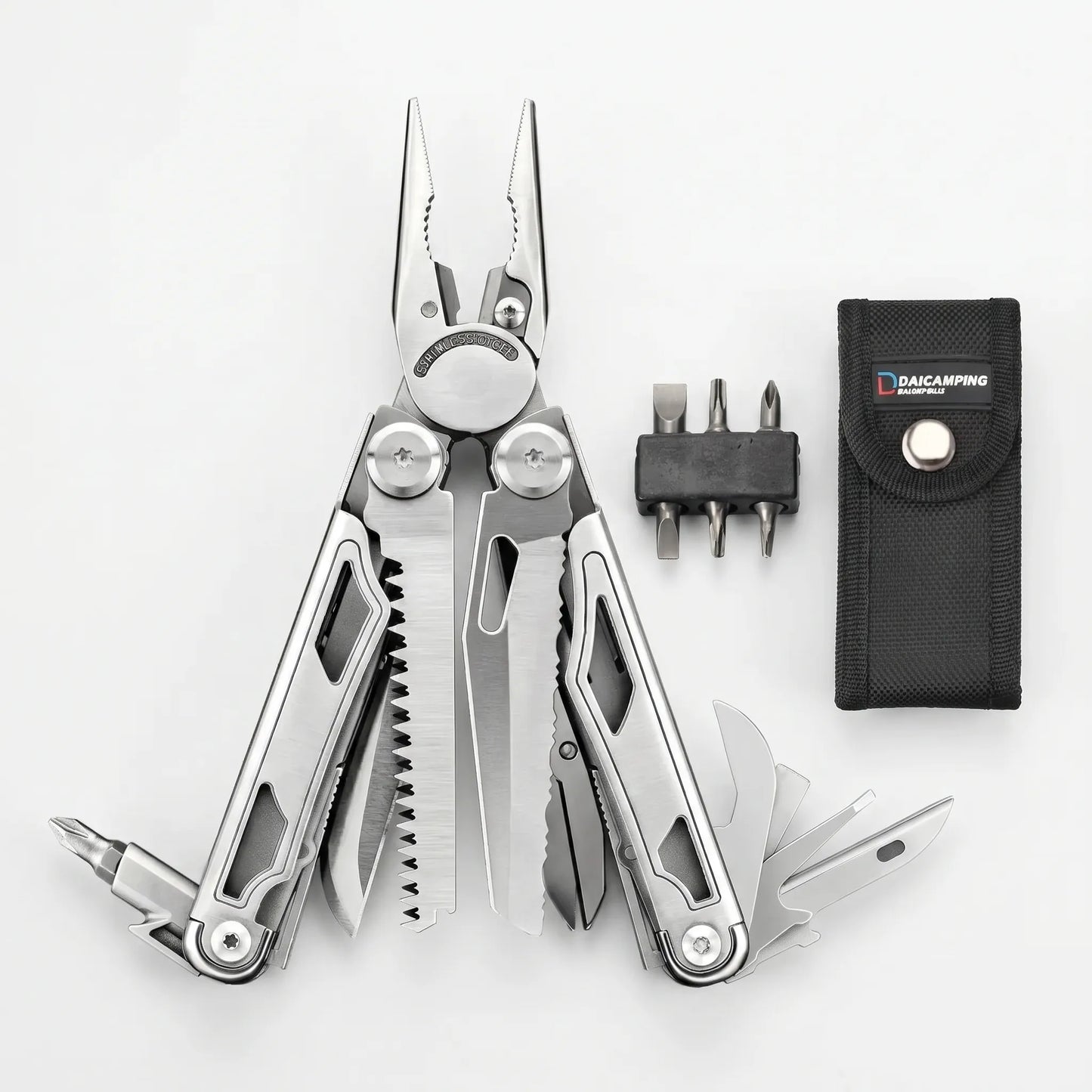 Faltbares Multitool Mit Zange Und Bits -  Clampex