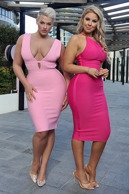 Figurbetontes Knielanges Kleid - Cindy