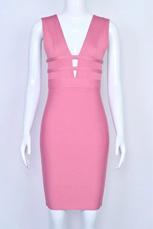 Figurbetontes Knielanges Kleid - Cindy