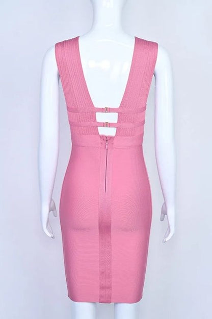 Figurbetontes Knielanges Kleid - Cindy