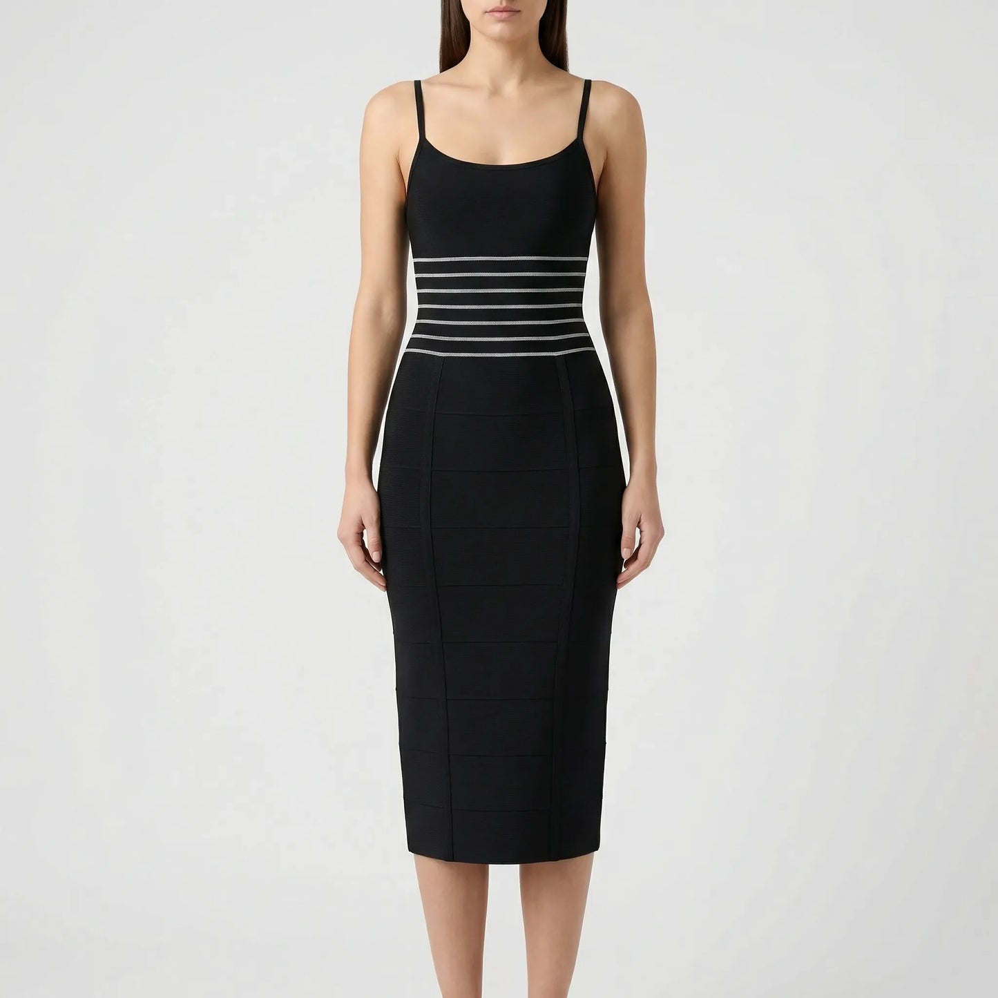Figurbetontes Midi Kleid - Jella